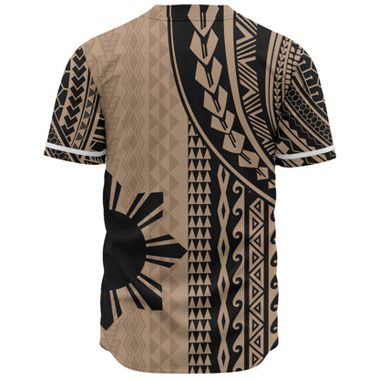 Philippines Filipinos Baseball Shirt Polynesian Tattoo