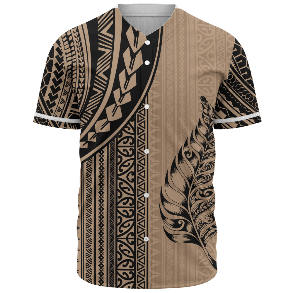 New Zealand Baseball Shirt Polynesian Tattoo