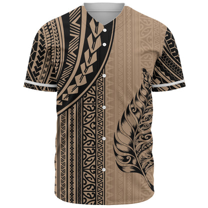 New Zealand Baseball Shirt Polynesian Tattoo