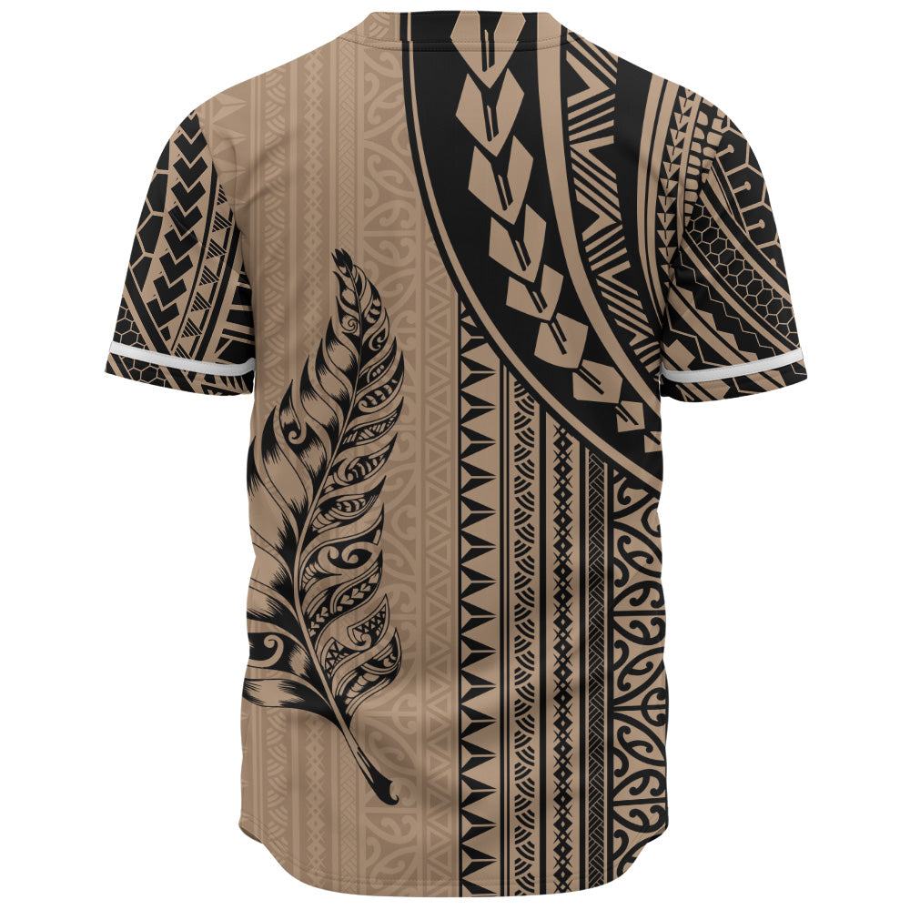 New Zealand Baseball Shirt Polynesian Tattoo
