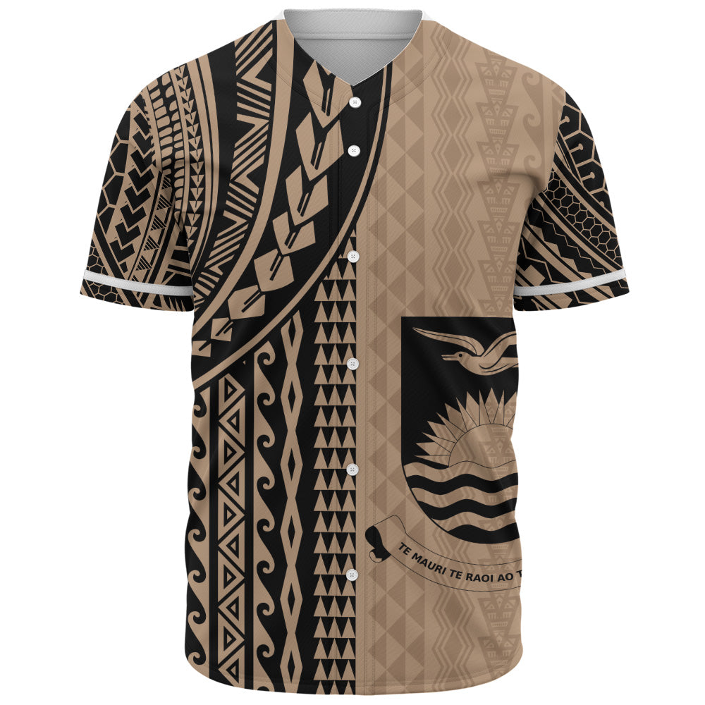 Kiribati Baseball Shirt Polynesian Tattoo