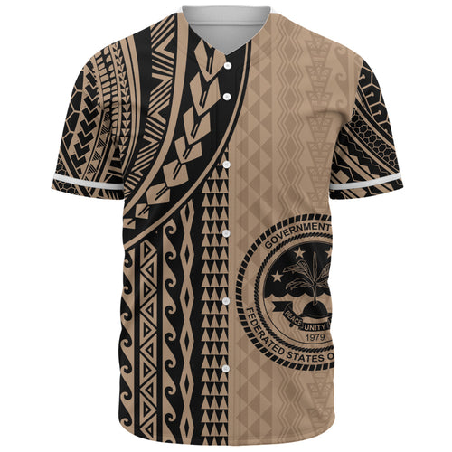 Federated States Of Micronesia Baseball Shirt Polynesian Tattoo