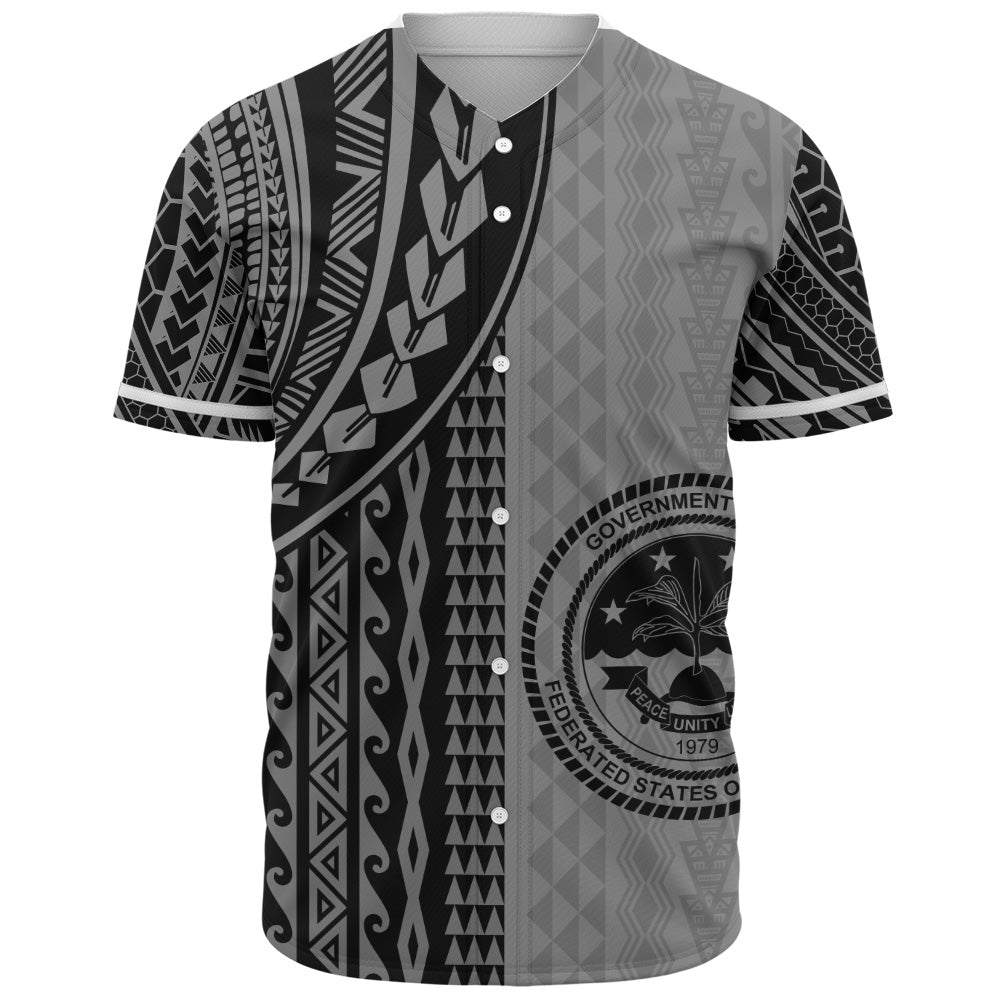 Federated States Of Micronesia Baseball Shirt Polynesian Tattoo