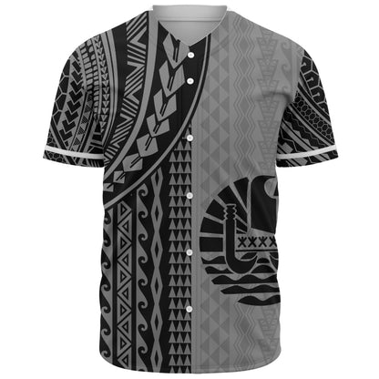 Tahiti Baseball Shirt Polynesian Tattoo