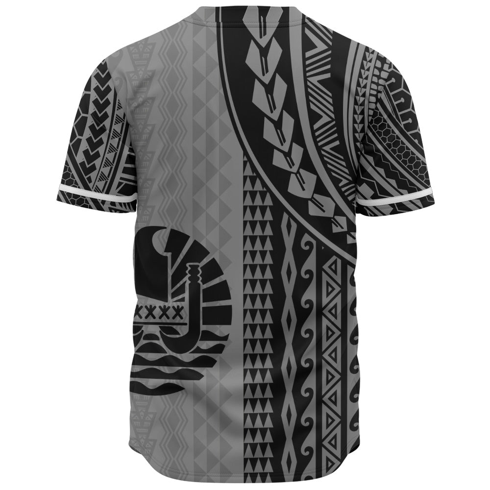 Tahiti Baseball Shirt Polynesian Tattoo