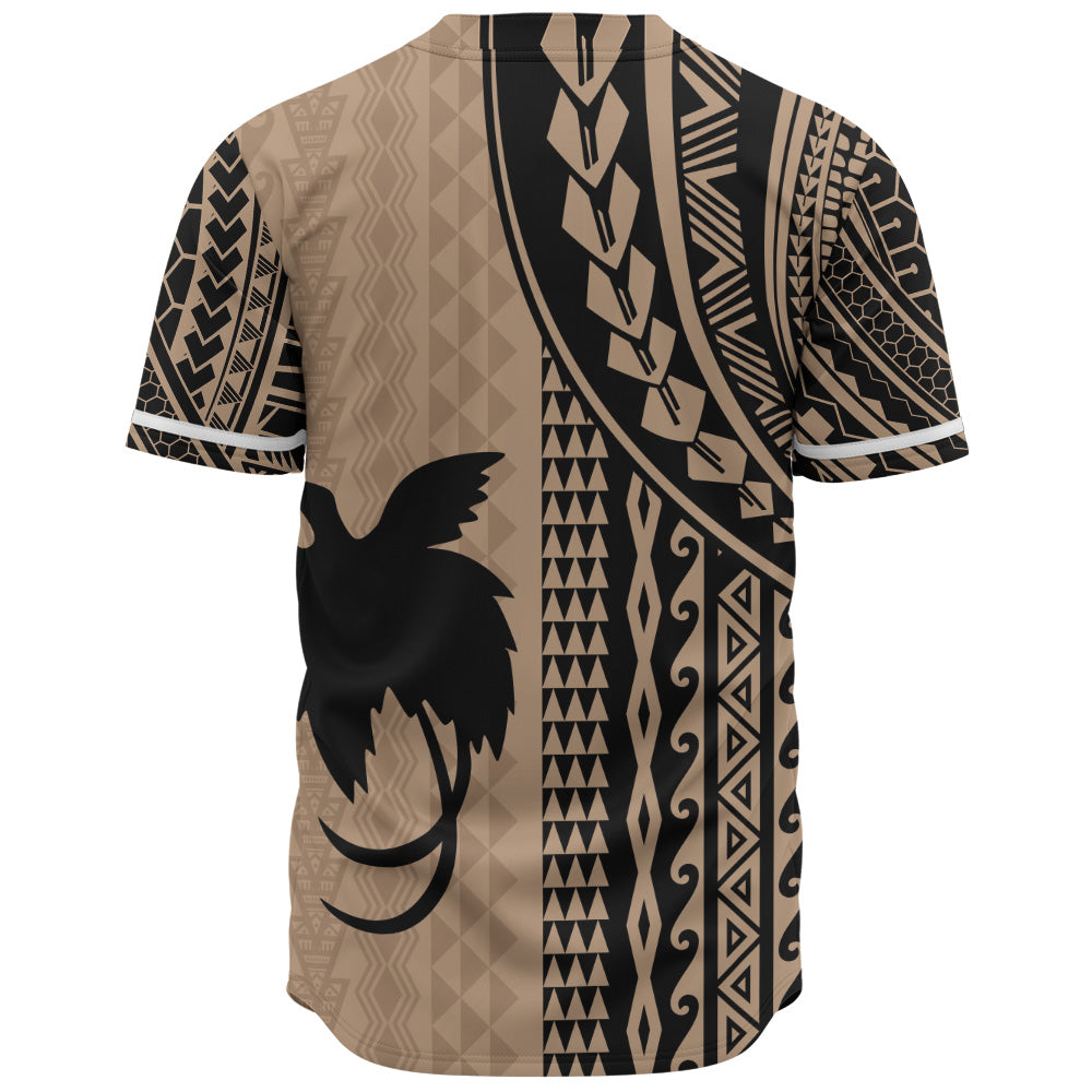 Papua New Guinea Baseball Shirt Polynesian Tattoo