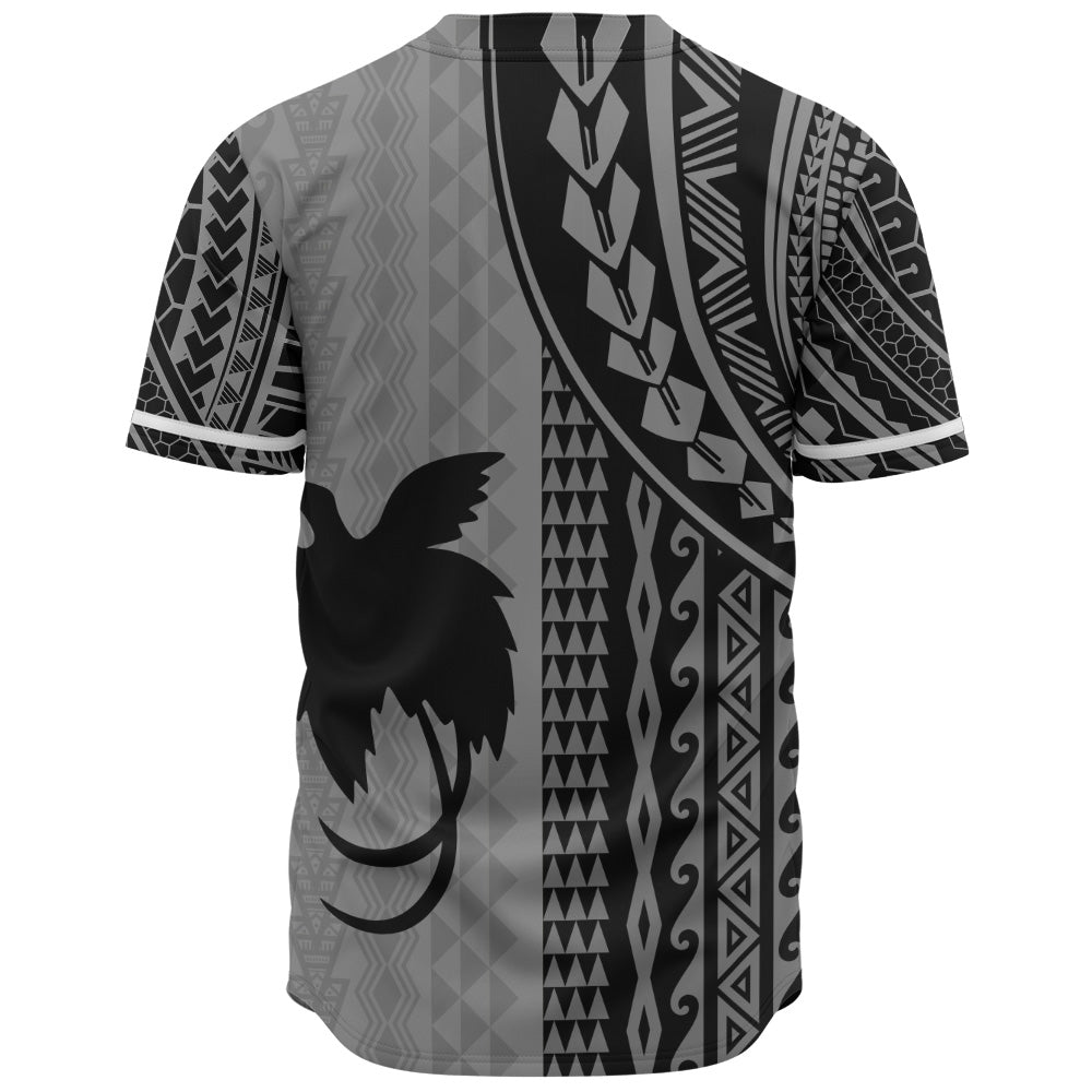 Papua New Guinea Baseball Shirt Polynesian Tattoo