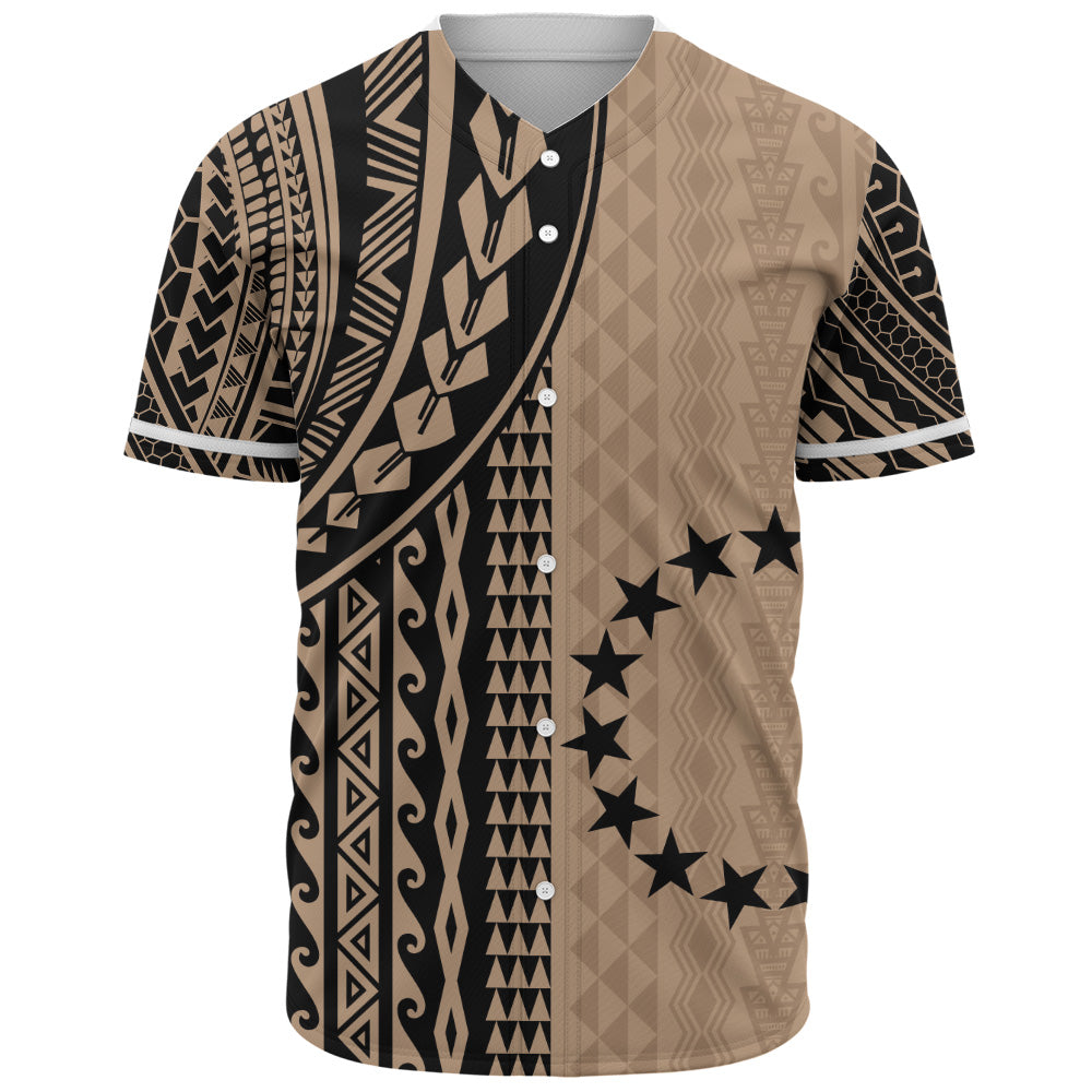 Cook Islands Baseball Shirt Polynesian Tattoo
