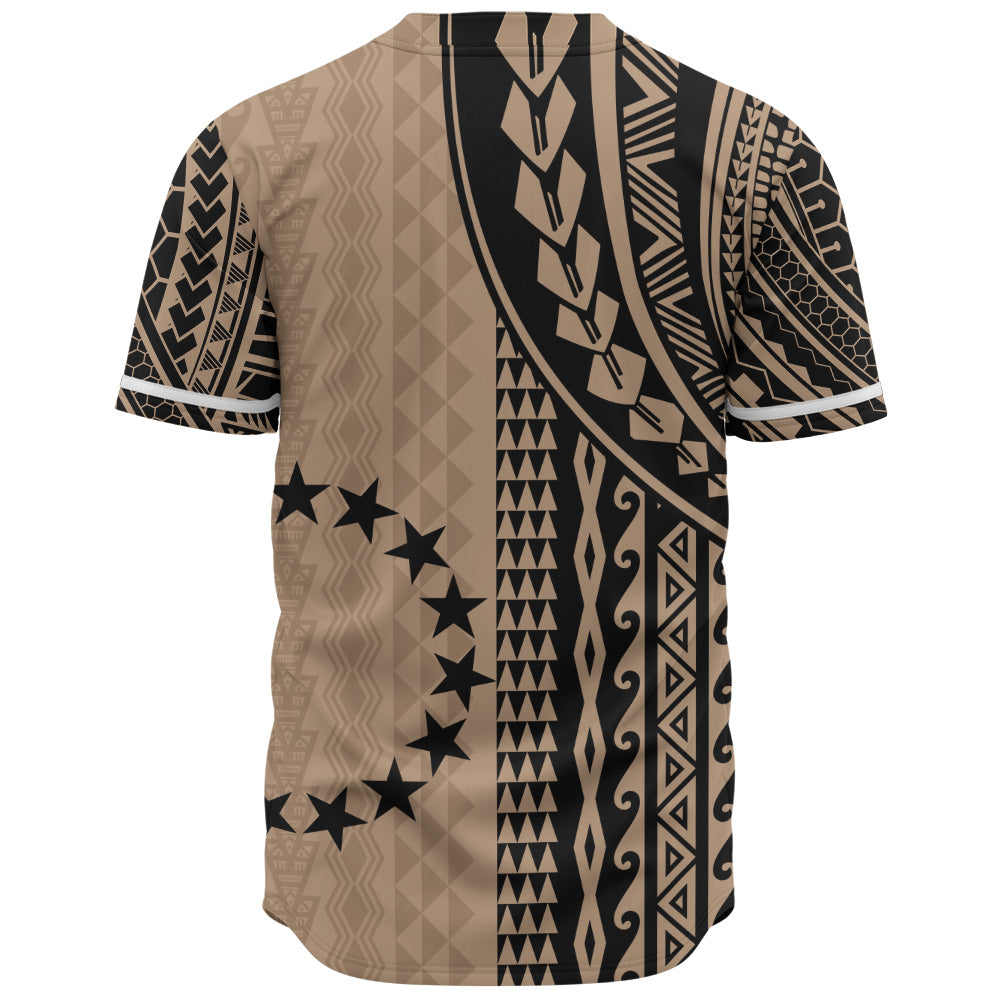 Cook Islands Baseball Shirt Polynesian Tattoo