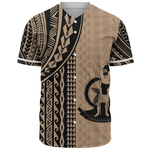 Vanuatu Baseball Shirt Polynesian Tattoo