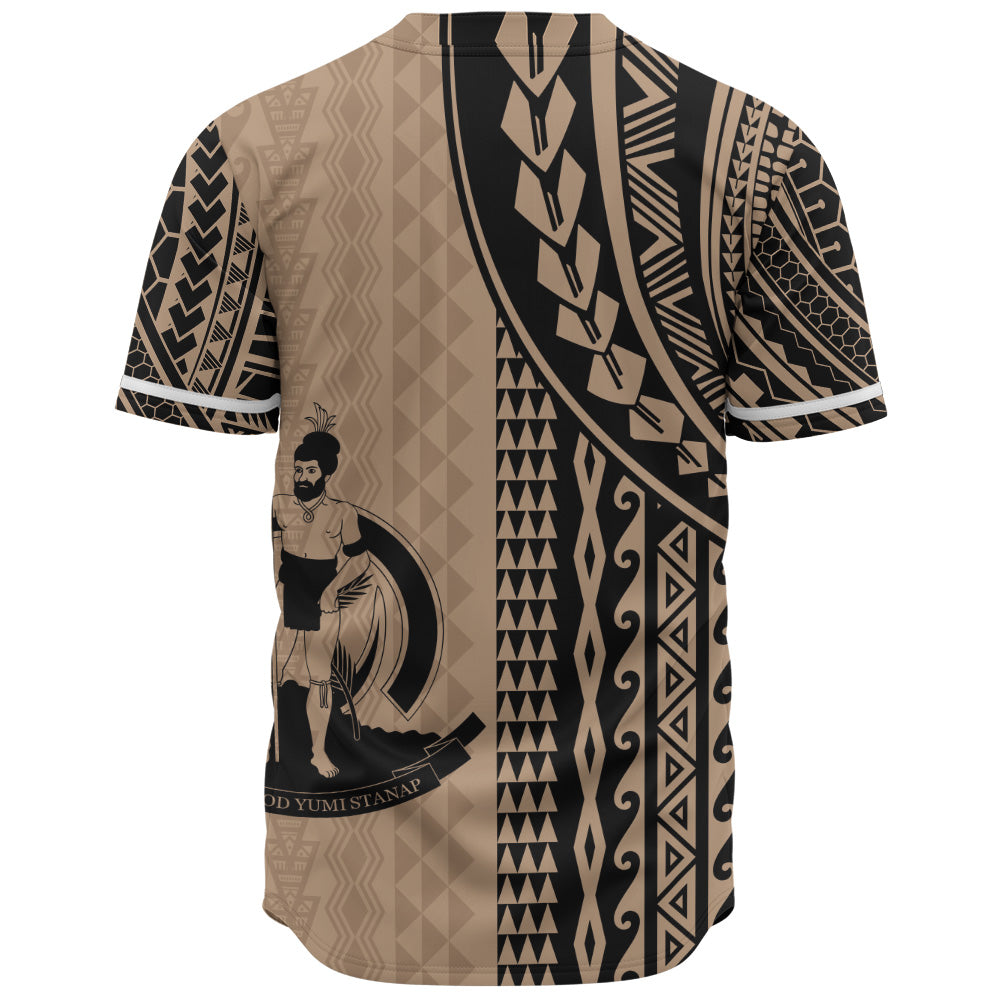 Vanuatu Baseball Shirt Polynesian Tattoo