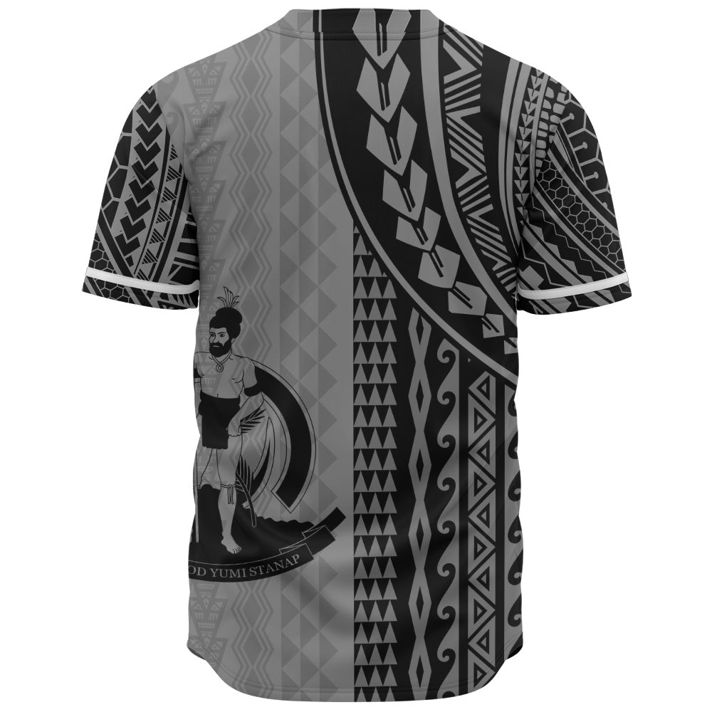 Vanuatu Baseball Shirt Polynesian Tattoo