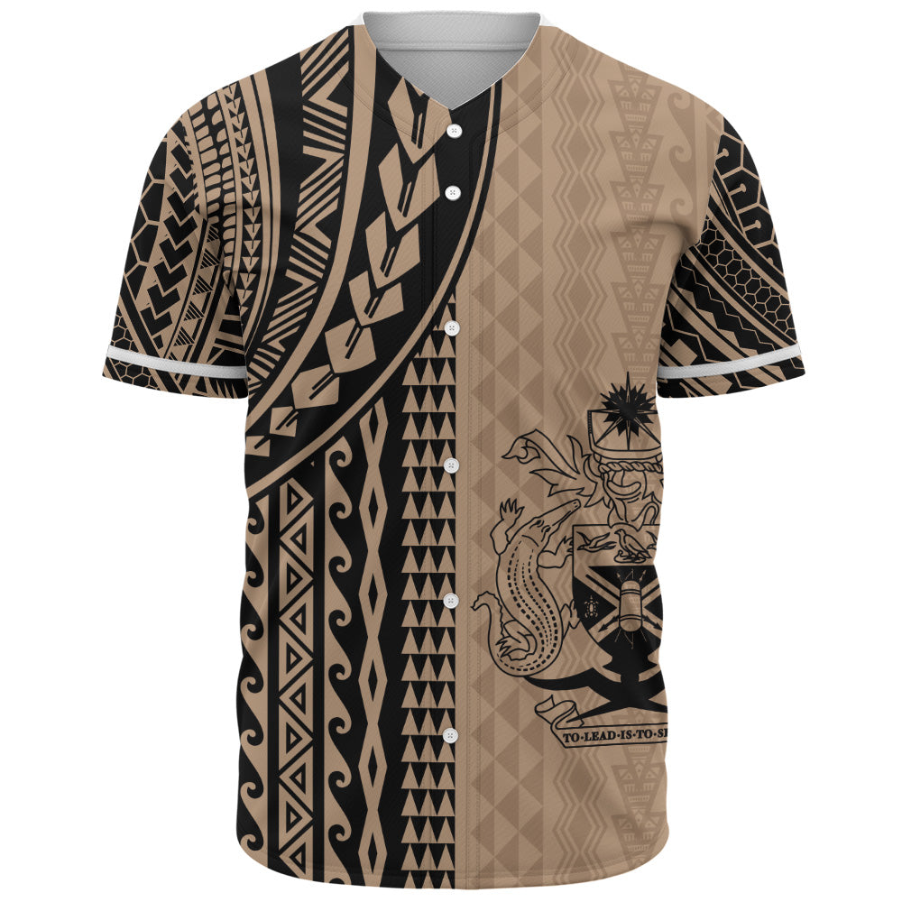 Solomon Islands Baseball Shirt Polynesian Tattoo