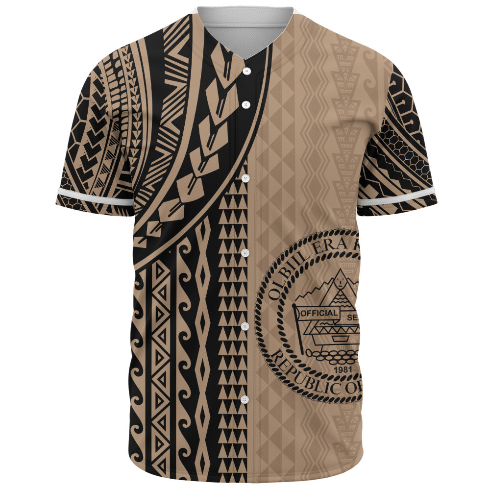 Palau Baseball Shirt Polynesian Tattoo