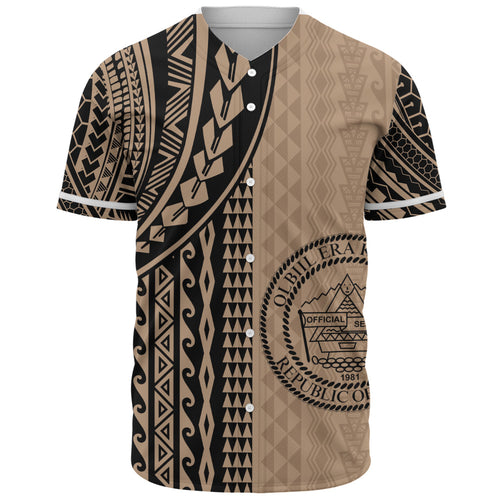 Palau Baseball Shirt Polynesian Tattoo