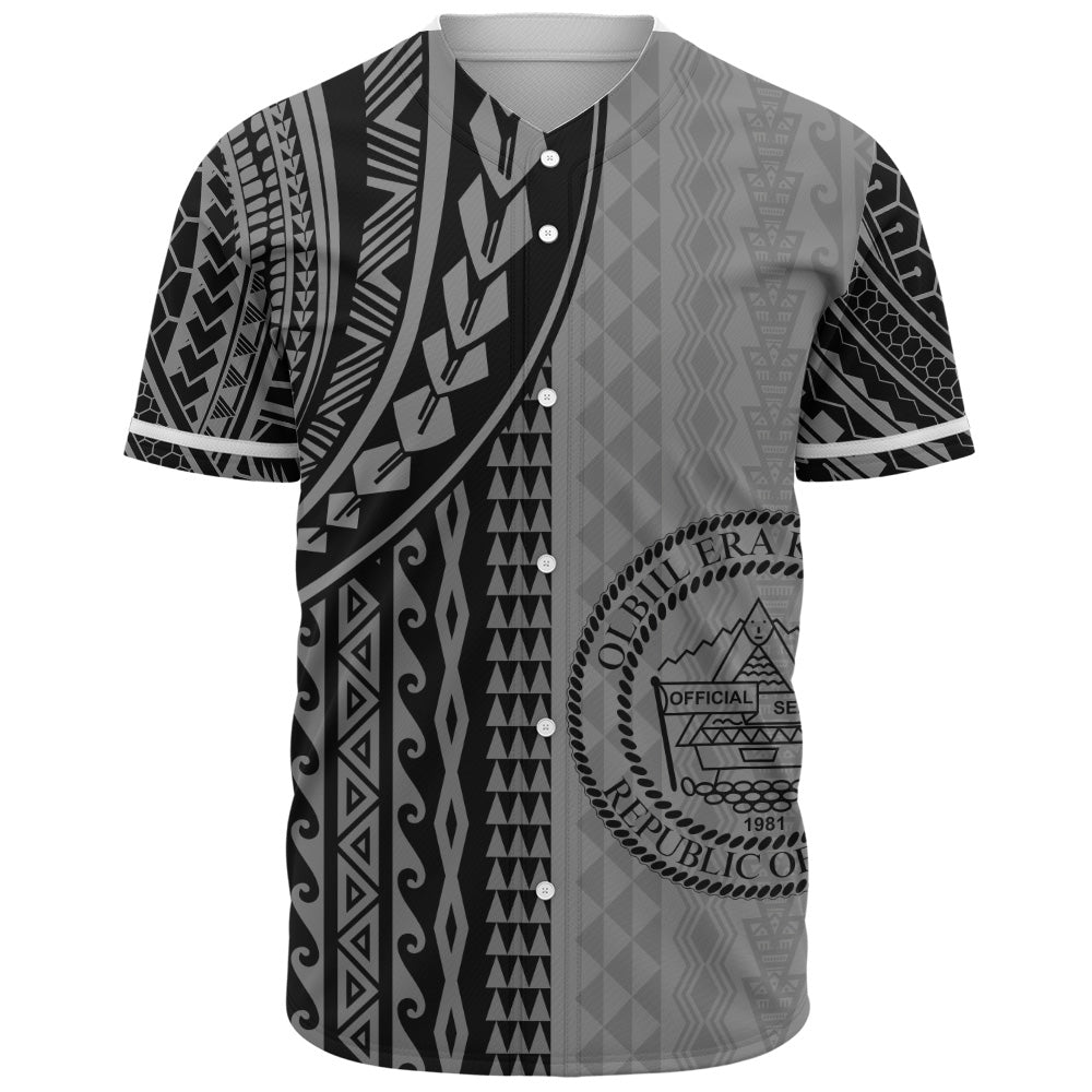 Palau Baseball Shirt Polynesian Tattoo