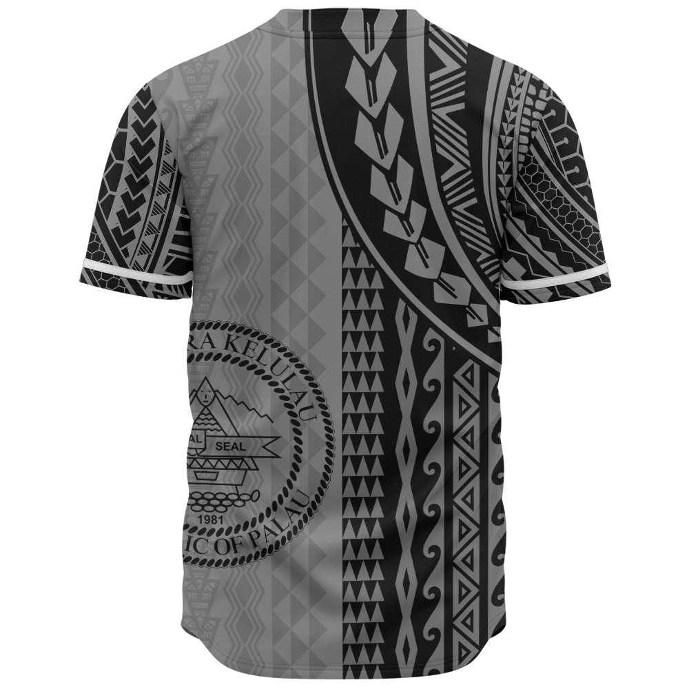 Palau Baseball Shirt Polynesian Tattoo