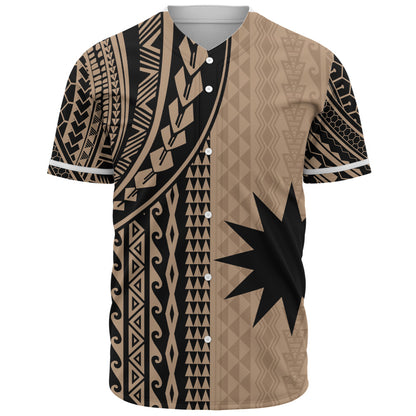 Nauru Baseball Shirt Polynesian Tattoo