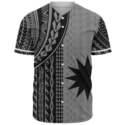 Nauru Baseball Shirt Polynesian Tattoo
