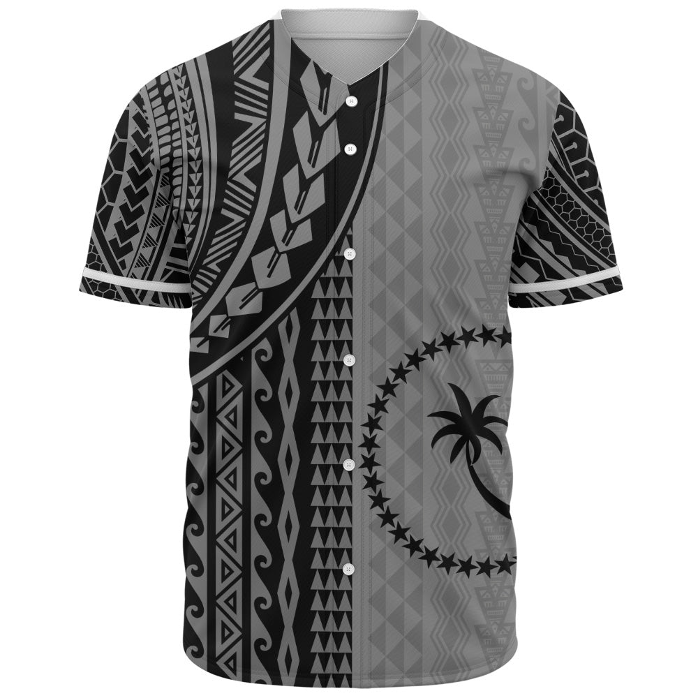 Chuuk State Baseball Shirt Polynesian Tattoo