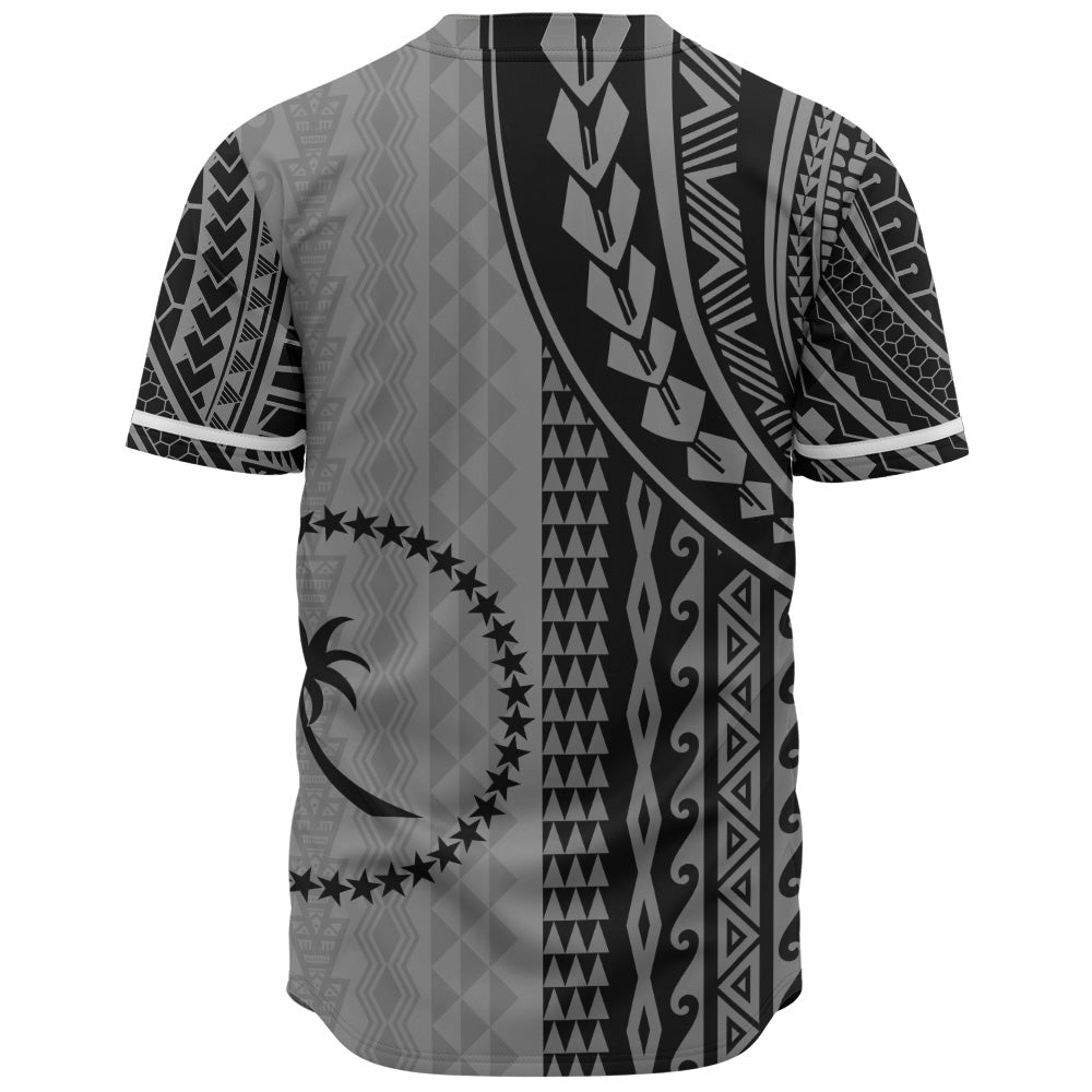 Chuuk State Baseball Shirt Polynesian Tattoo