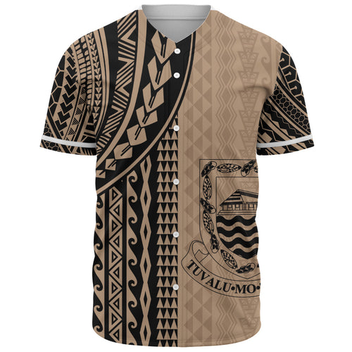 Tuvalu Baseball Shirt Polynesian Tattoo