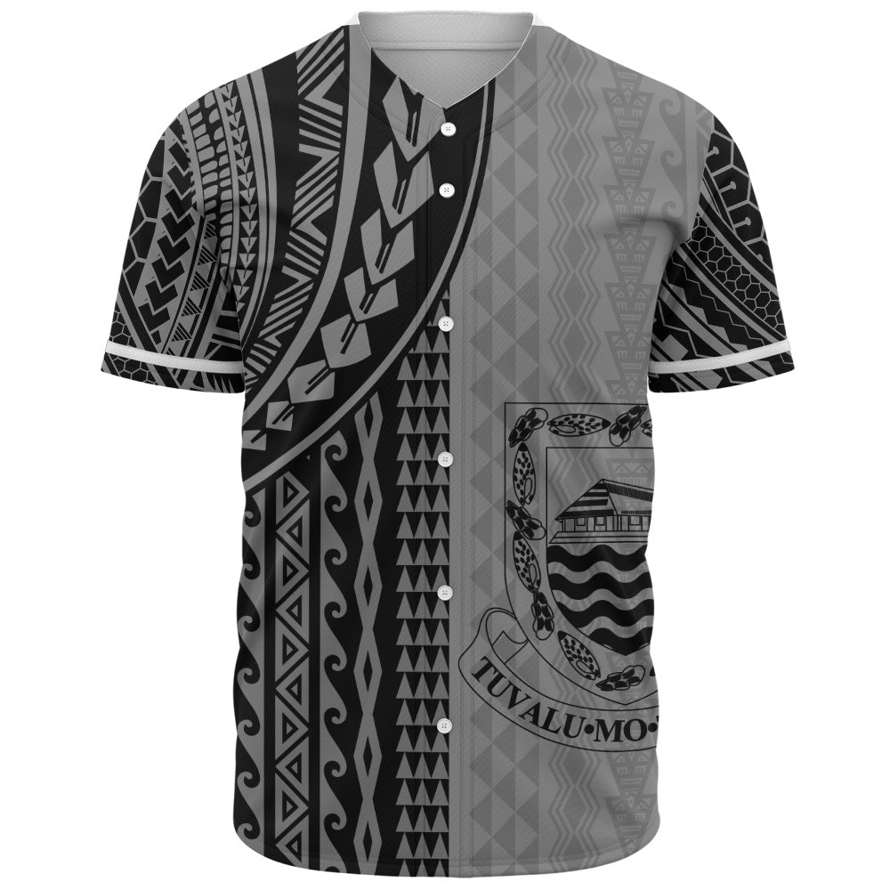 Tuvalu Baseball Shirt Polynesian Tattoo