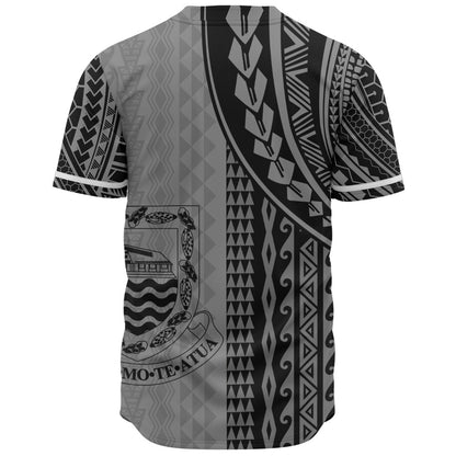Tuvalu Baseball Shirt Polynesian Tattoo