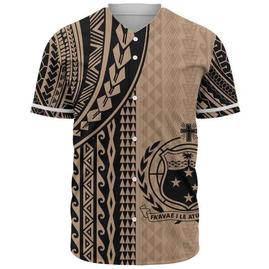 Samoa Baseball Shirt Polynesian Tattoo