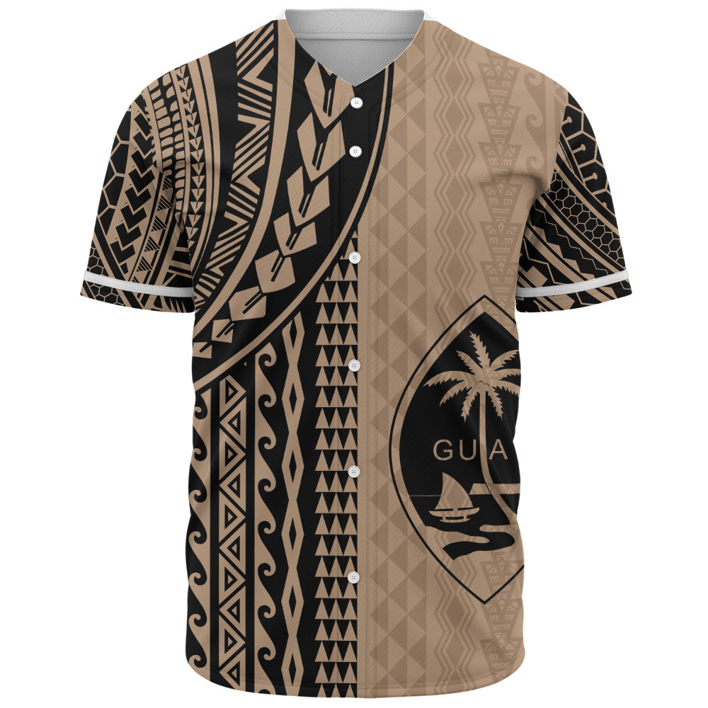 Guam Baseball Shirt Polynesian Tattoo