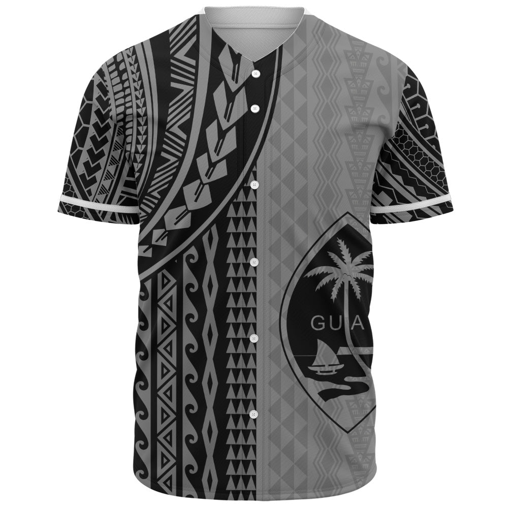Guam Baseball Shirt Polynesian Tattoo