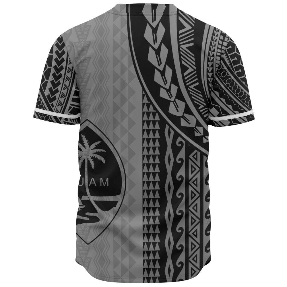 Guam Baseball Shirt Polynesian Tattoo