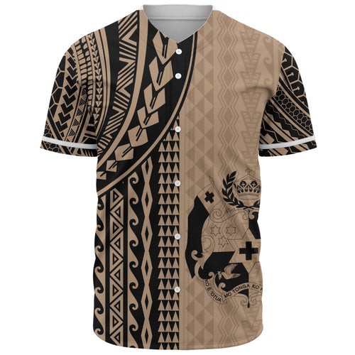 Tonga Baseball Shirt Polynesian Tattoo