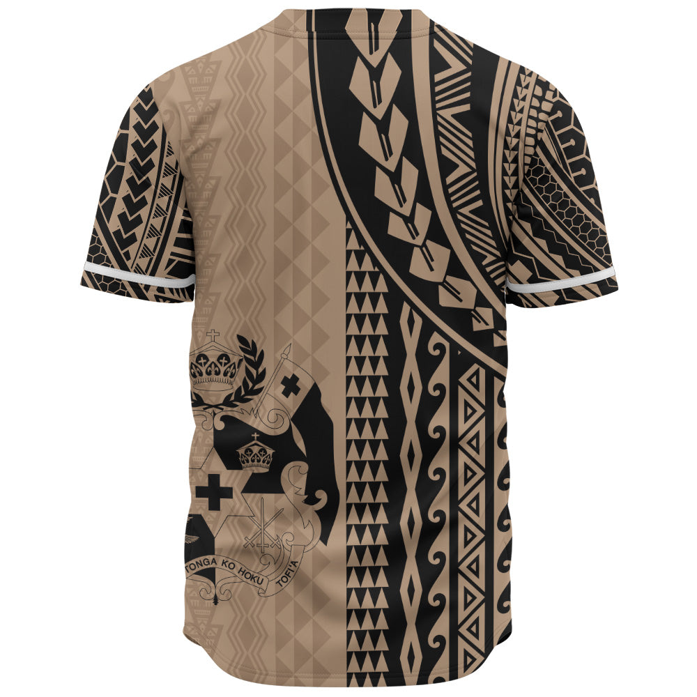 Tonga Baseball Shirt Polynesian Tattoo