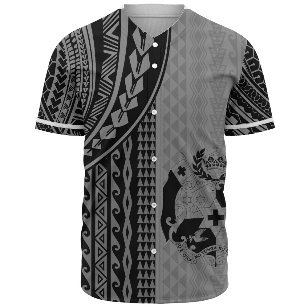 Tonga Baseball Shirt Polynesian Tattoo