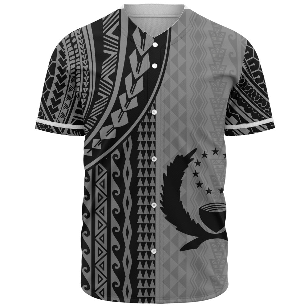 Pohnpei State Baseball Shirt Polynesian Tattoo