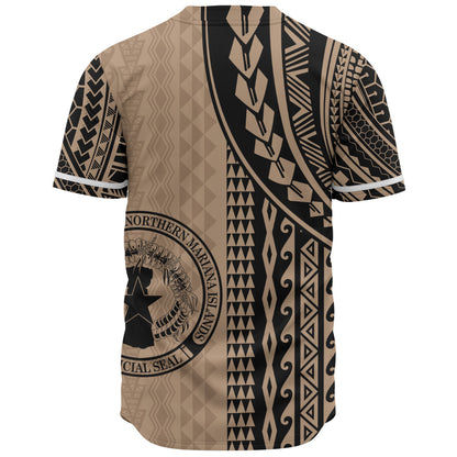 Northern Mariana Islands Baseball Shirt Polynesian Tattoo