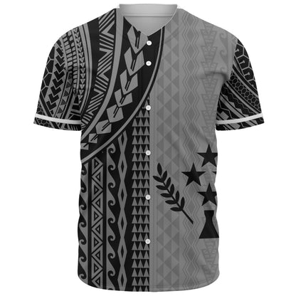 Kosrae Baseball Shirt Polynesian Tattoo