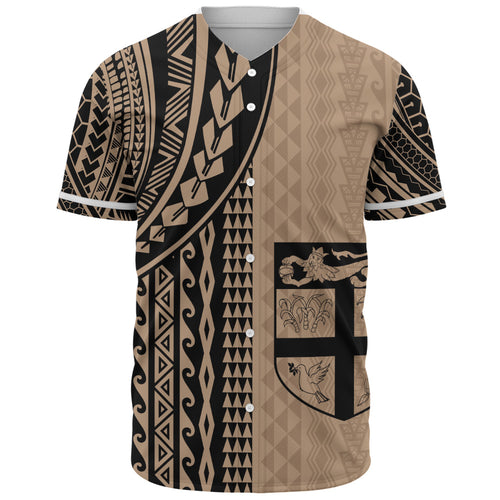 Fiji Baseball Shirt Polynesian Tattoo