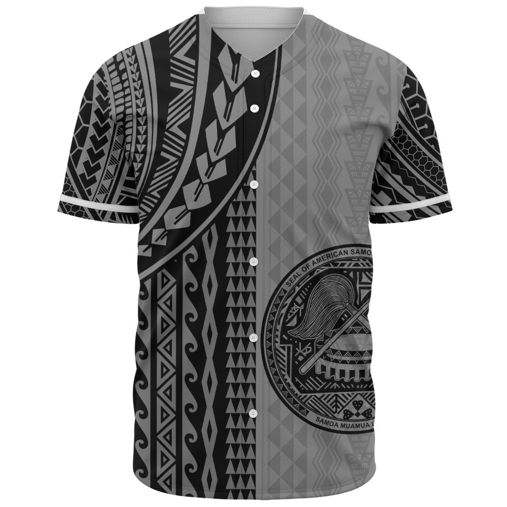 American Samoa Baseball Shirt Polynesian Tattoo