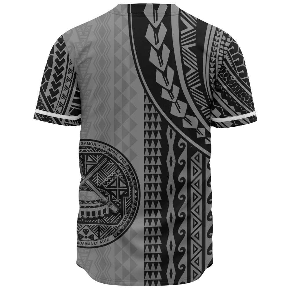 American Samoa Baseball Shirt Polynesian Tattoo