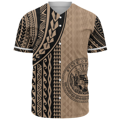 Hawaii Baseball Shirt Polynesian Tattoo