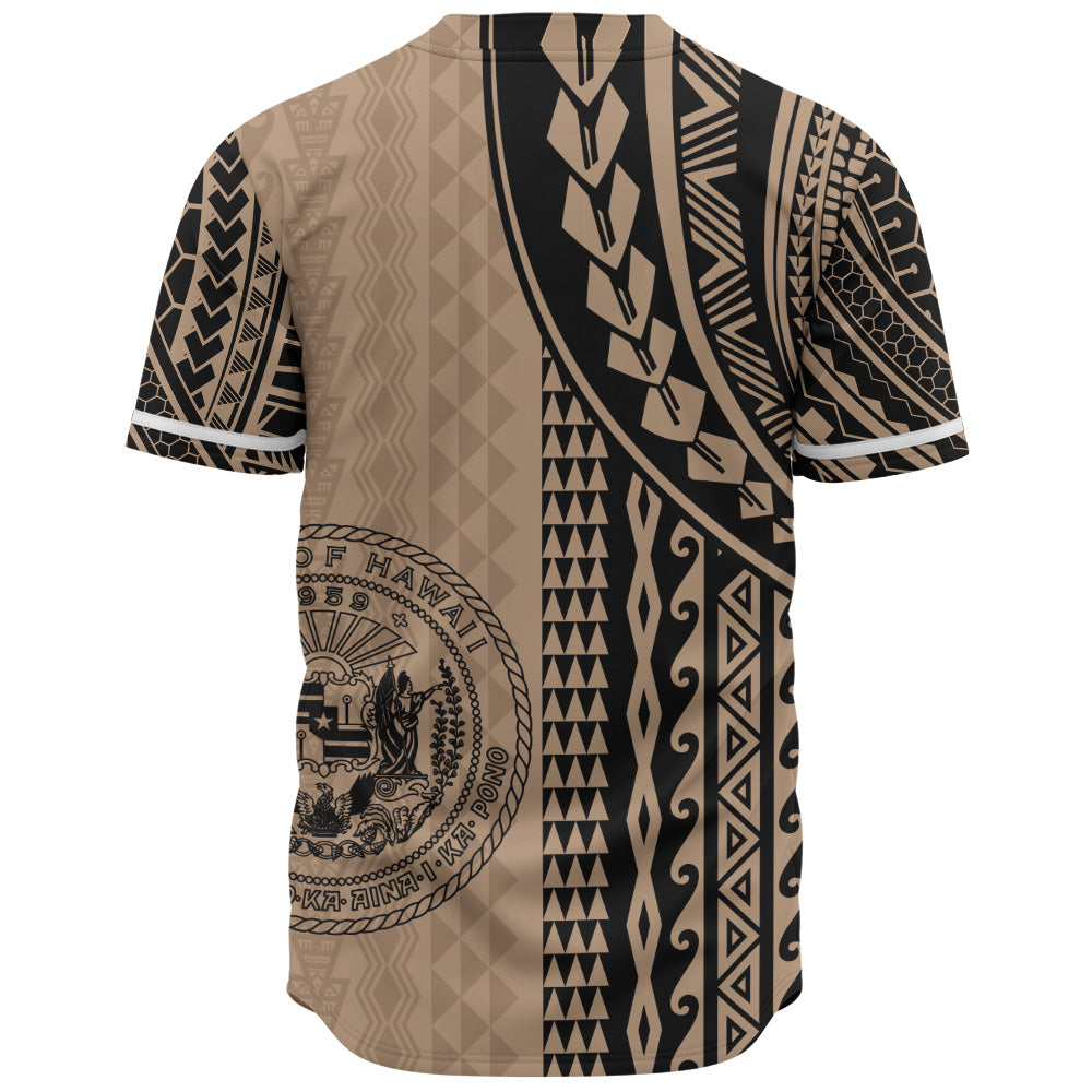 Hawaii Baseball Shirt Polynesian Tattoo