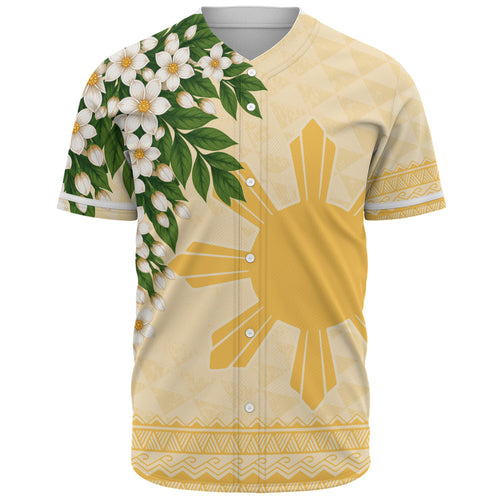 Philippines Filipinos Baseball Shirt Sampaguita Sunshine Bloom Style