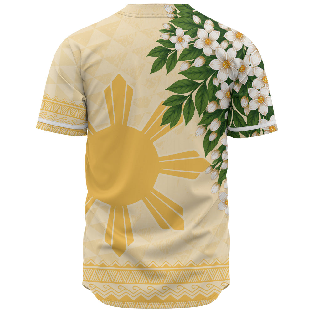 Philippines Filipinos Baseball Shirt Sampaguita Sunshine Bloom Style