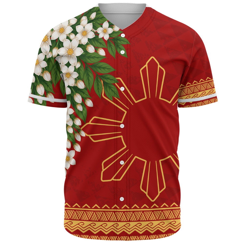 Philippines Filipinos Baseball Shirt Sampaguita Sunshine Bloom Style