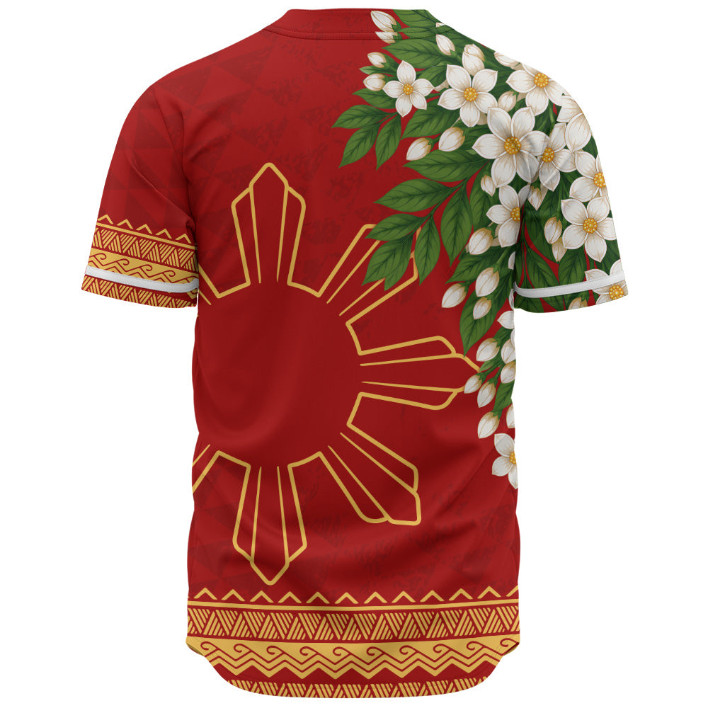 Philippines Filipinos Baseball Shirt Sampaguita Sunshine Bloom Style