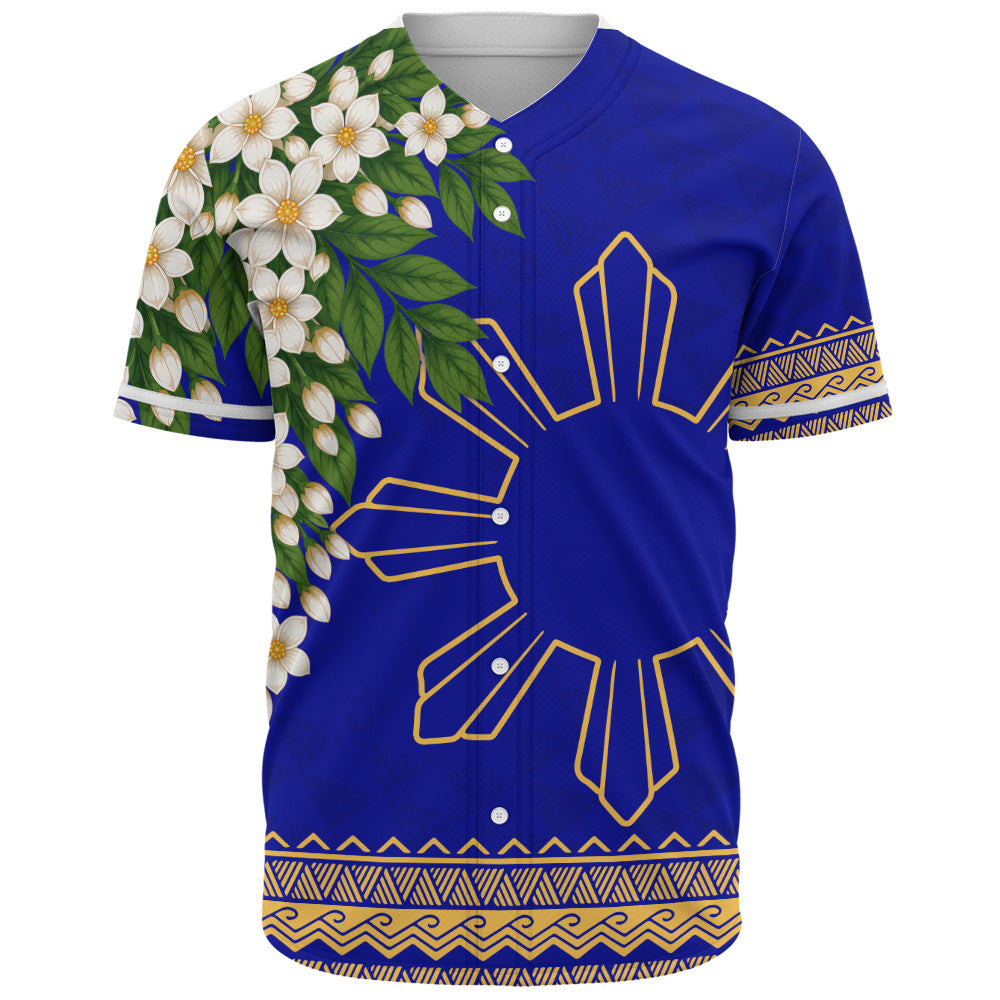 Philippines Filipinos Baseball Shirt Sampaguita Sunshine Bloom Style