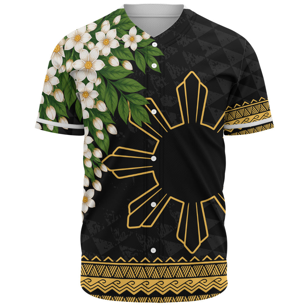 Philippines Filipinos Baseball Shirt Sampaguita Sunshine Bloom Style