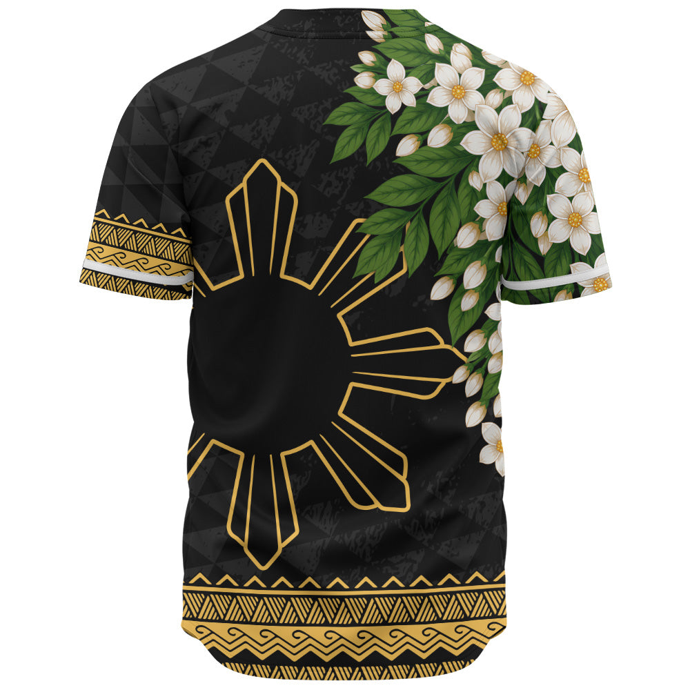 Philippines Filipinos Baseball Shirt Sampaguita Sunshine Bloom Style